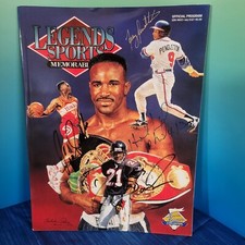 Legend Sports Memorabilia Autographed By Deion Sanders, Holyfield, and Wilkins