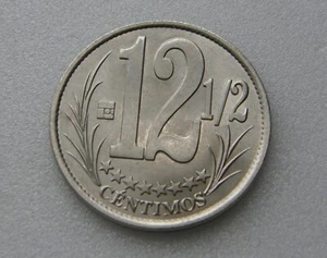 Venezuela UNC Münze 12,5 12 1/2 Centimos 0,125 Bolivares " Locha " Bs 2007 (BU) - Bild 1 von 2