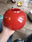 Henry Dean Vase Glas vintage rot handgefertigt  Belgien