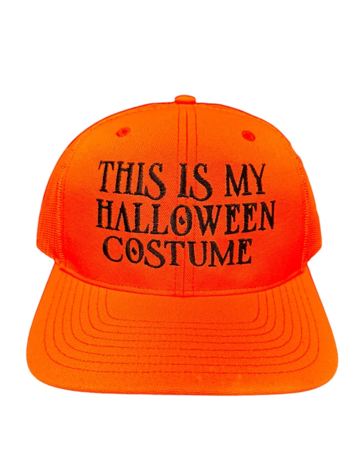 This Is My Halloween Costume Adjustable Snap Back Embroidered Hat - Image 1 of 1