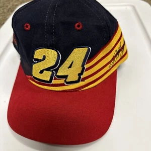 De colección NASCAR Jeff Gordon #24 Hombres DuPont Racing Snap Back Sombrero Persecución Auténtico - Imagen 1 de 6