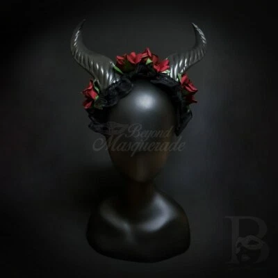 Horns Cosplay Headband Black Red FS3074R - Image 1 of 4
