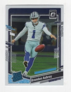 2023 DONRUSS OPTIC FOOTBALL RATED ROOKIE BRANDON AUBREY DALLAS COWBOYS #226 - Foto 1 di 1