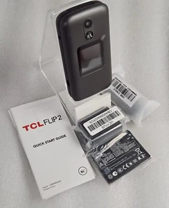 TCL FLIP 2 LTE-(4058G) Flip Phone-8GB-Black-Unlocked-Brand New-Open Box - Picture 1 of 7