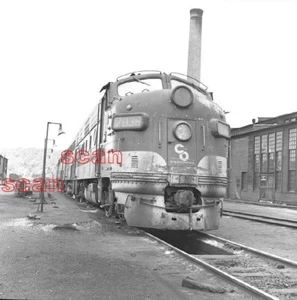 4DD945 NEG/RP 1965 CHESAPEAKE & OHIO RAILROAD LOCO #7036 PUNXSUTAWNEY PA - Imagen 1 de 1