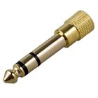 QUALITY HEADPHONE ADAPTER STEREO GOLD PLUG 1/4" (6.3mm) Male to 1/8" (3.5mmeea