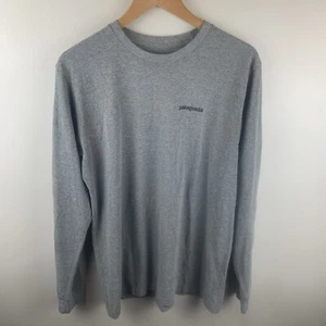 Patagonia Logo Langarm T-Shirt, Medium - Gravel Heather - Bild 1 von 6