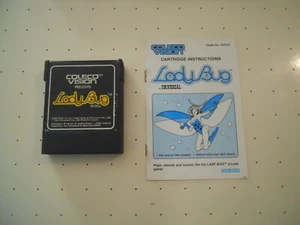 Lady Bug (Colecovision, 1982) Game Cartridge with Manual - Tested and Working - Picture 1 of 8