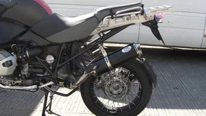 BMW R1200GS ADVENTURE (2010-2013) negro ovalado doble salida carretera escape legal MTC - Imagen 1 de 5