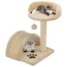 Cat Tree With Sisal Scratching Post 40Cm Beige Play Centre Furniture Vidaxl