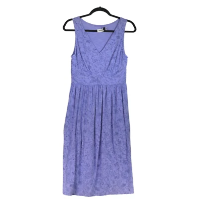 Fresh Produce футболка оболочка платье женщин размер S фиолетовый цветочный узловатые карманы - Изображение 1 из 4