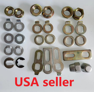 APAR EBIKES Axle Nut & Hardware Kit – M12/M14/M16 Lock Nut, Washer, Spacer, Torque Arm