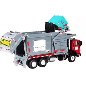 1/24 Transporter Garbage Truck Vehicle Model Gift For Vehicle Model Enthusiast - Picture 1 of 23