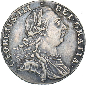Chelín 1787 - Moneda de plata británica Jorge III - Bonita - Imagen 1 de 2