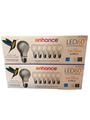 Pack Of 2 Feit Electric Enhance 2700K Soft White LED Dimmable - 6-Pack 60 Watt - Image 1 of 4