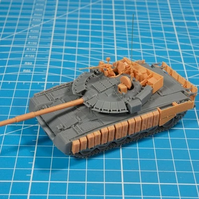 3D Printed Model Kit 1/72 Russian T-80Bvm 2017 with Soft Package Added Exploded - Image 1 of 4
