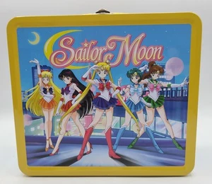 Sailor Moon Gelb Metall Brotdose mit Thermoskanne Kunststoff Komplett 2023 EUC - Bild 1 von 12