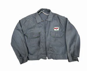 Vintage 1960's Sinclair Gas Station Gabardine Jacket Work Wear Thrashed 60’s - Picture 1 of 14