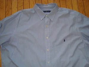 POLO RALPH LAUREN MEN'S LONGSLEEVES BUTTON UP SHIRT SIZE 3XLT TALL HARDLY WORN! - Picture 1 of 13