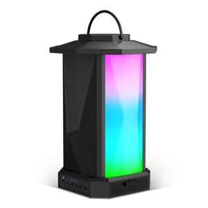 Outdoor Speaker, Bluetooth Speaker with Lights, 50W Stereo Sound, IPX5 Waterp... - Picture 1 of 7