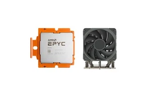 Processeur serveur CPU AMD EPYC GENOA ZEN4 9654 2,4 GHz SP5 96 cœurs avec refroidisseur 4U - Photo 1/6