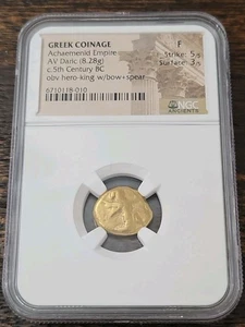 c. 5th Century BC Achämenidenreich AV Daric (8.28g NGC Ancients F Greek Coinage - Bild 1 von 24