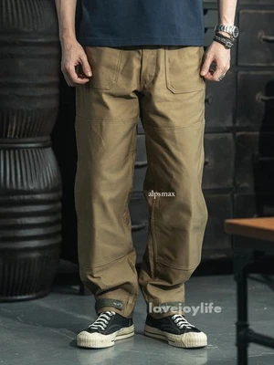 Bronson USN N-1 Deck Pants 13oz Heavyweight Cotton Men Cargo Trousers Straight - Photo 1/4