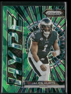 Panini Prizm #H-3 2023 Jalen Hurts Hype Prizms Green Ice - Imagen 1 de 2