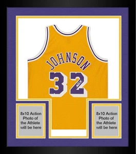 FRMD Magic Johnson Lakers Signd Gold Mitchell&Ness HardwoodClass Swingman Jersey - Picture 1 of 6