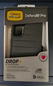 2 New OtterBox Defender Pro Series Case and Holster For Samsung Galaxy S22 Black - Zdjęcie 1 z 2