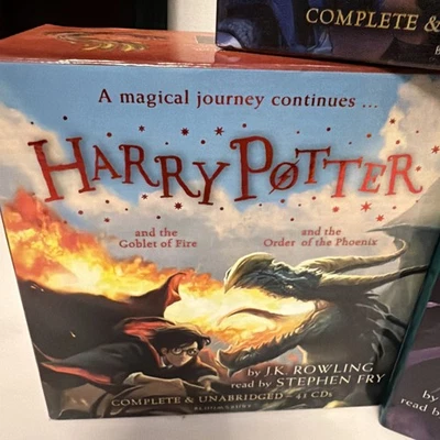 Harry Potter 1-7  Complete Audio CD Collection Audiobooks Stephen Fry - Image 1 of 4