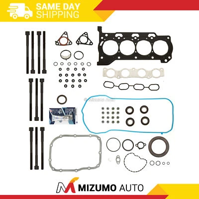 Juego completo de juntas pernos de cabeza aptos 08-16 Pontiac Scion Toyota 1.8L 2ZRFE Foto 1 de 4