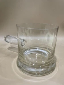 Vintage Scientific ? Clear Blown Glass Handled Water Pot  - Picture 1 of 8