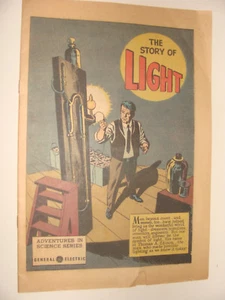 General Electric Story of Light c. 1962 comic Adventures in Science Series - Picture 1 of 1