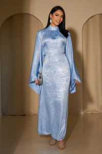 Modesto Abaya Mujeres Musulmanas Batas Largas Noche Caftán Turquía Islámico Dubai Vestido - Imagen 1 de 42