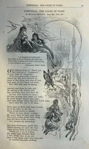 1874 Nymphidia The Court of Fairy Michael Drayton Illustrated Poem - Picture 1 of 6