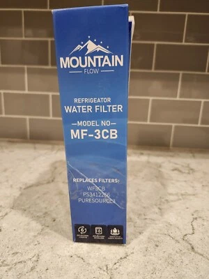 3 (THREE) Mountain Flow Model MF-3CB Refrigerator Water Filter NEW Sealed - Image 1 of 4