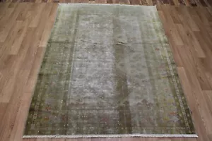 Alfombra de lana persa teñida anudada a mano alfombra envejecida 180 x 135 cm - Imagen 1 de 10