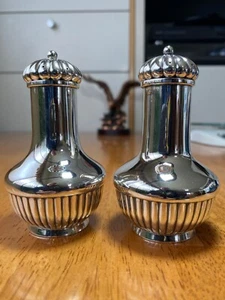 Antique Sterling Silver Dominick & Haff Salt & Pepper Shakers 3.75” tall 152gm - Picture 1 of 11