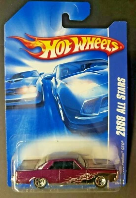2008 风火轮 #70 GMC 1965 庞蒂亚克 GTO 全明星紫色 HW12 — 第 1/4 张图片