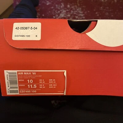 Size 10 - Nike Air Max 95 Grey Amarillo - Image 1 of 4