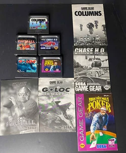 Chase HQ + Columns G-Loc Football Poker Sega Game Gear mit Anleitungen - Bild 1 von 9