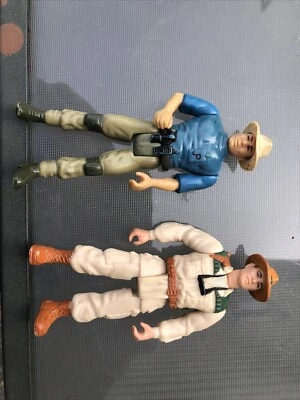 Lote de figuras vintage de Jurassic Park The Lost World EDDIE CARR + Dr. Alan Foto 1 de 4