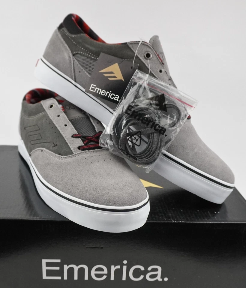 Emerica The Provost Zapatos de Skate para Hombres EE. UU. 11.5 Gris Rojo Nuevo de Lote Antiguo Foto 1 de 4