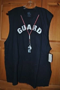 NUEVA CAMISETA SIN MANGAS MUSCULAR AZUL ""GUARDIA"" PARA HOMBRE TALLA 2XL - Imagen 1 de 3