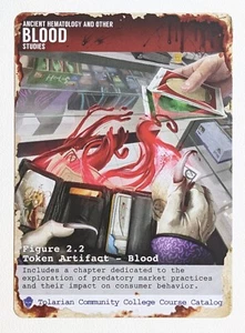 Blood Token MTG Tolarian Community College Kickstarter The Professor Season 3 - Picture 1 of 2