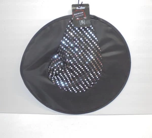Adult Witch Hat Black Silver Sequin One Size Fits Most Halloween - Picture 1 of 3