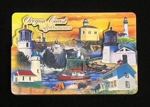 MAGNETE FRIGORIFERO SOUVENIR 3D FARI COSTA OREGON - Foto 1 di 7