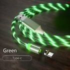 Magnetic LED 3 in 1 Charger Cable 1M 2M Lead For Apple iPhone iPad/TypeC/Micro