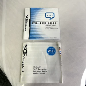 Nintendo DS Wi-Fi Connection Instruction Booklet & Pictochat Manual - Picture 1 of 2